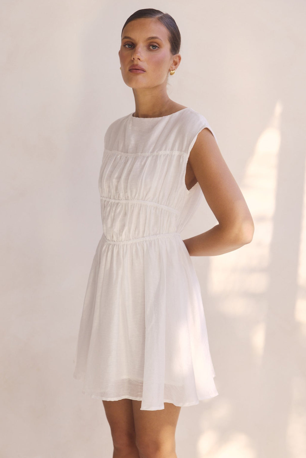 Indra Mini Dress (White)