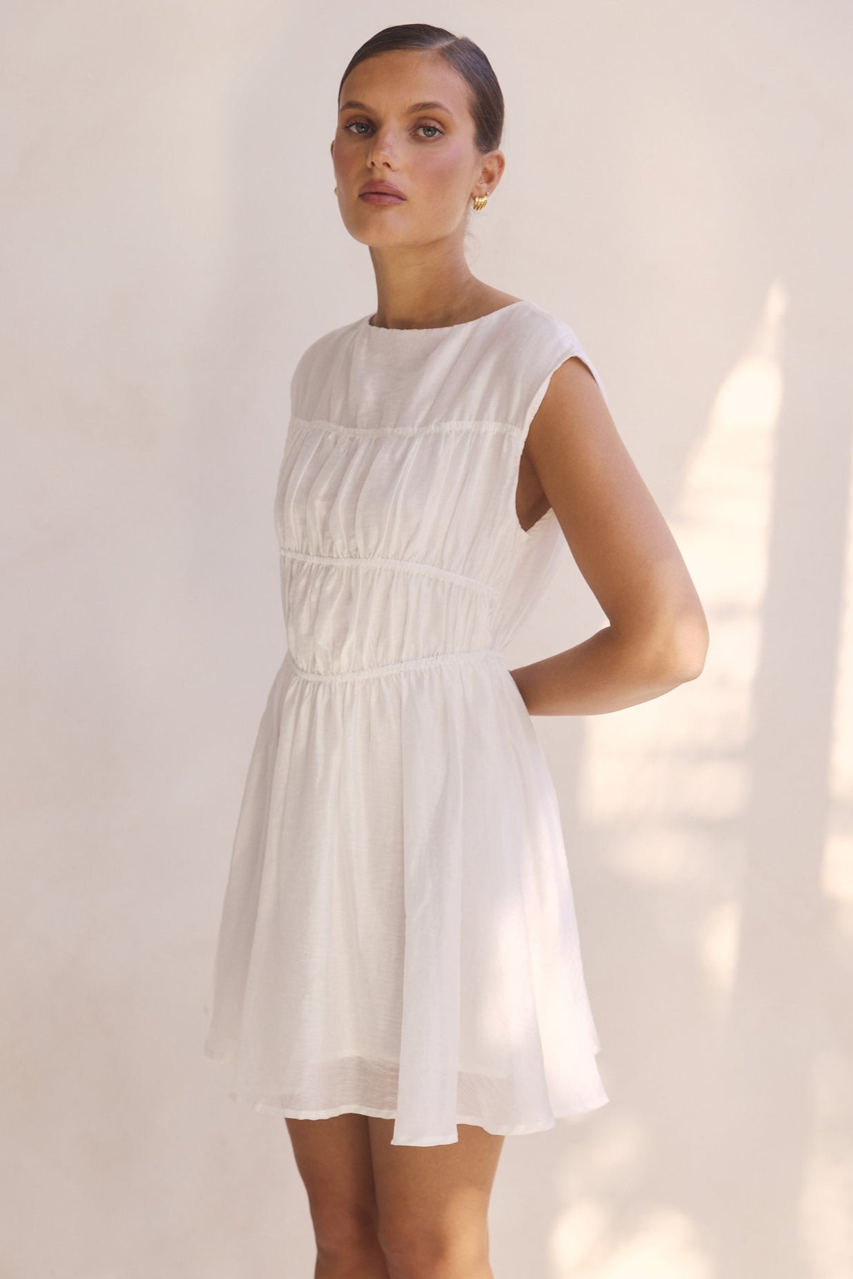 Indra Mini Dress (White)