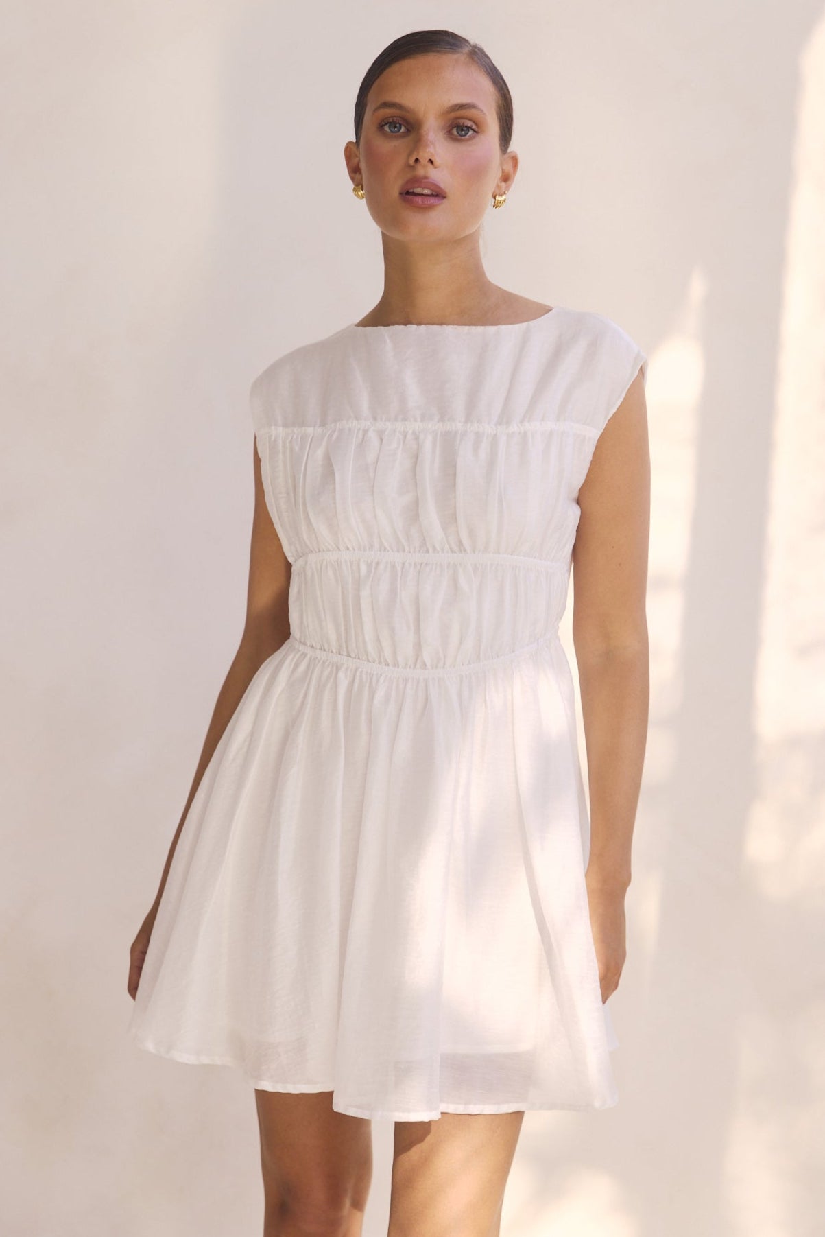 Indra Mini Dress (White)