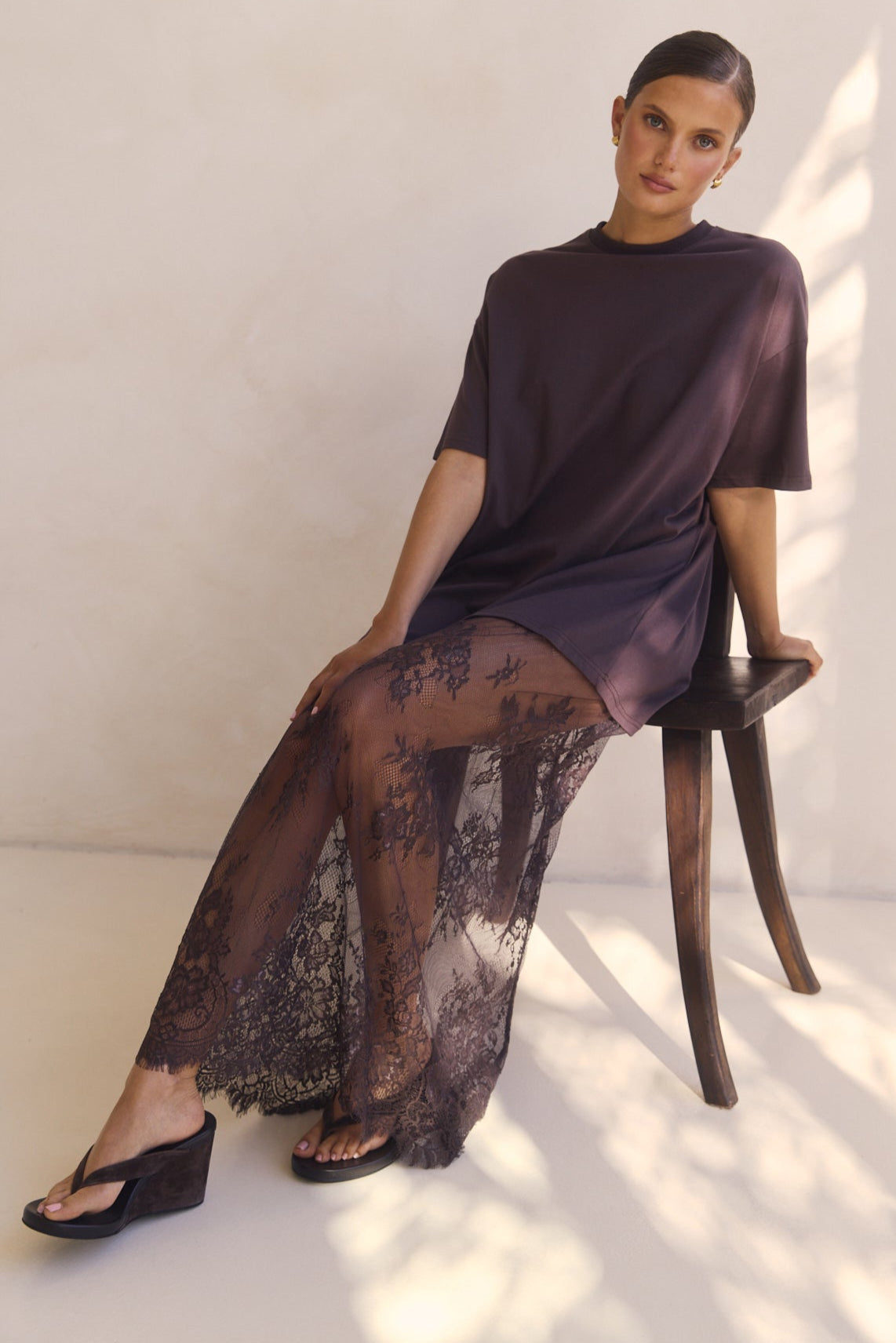 Ophelia Maxi Dress (Chocolate)