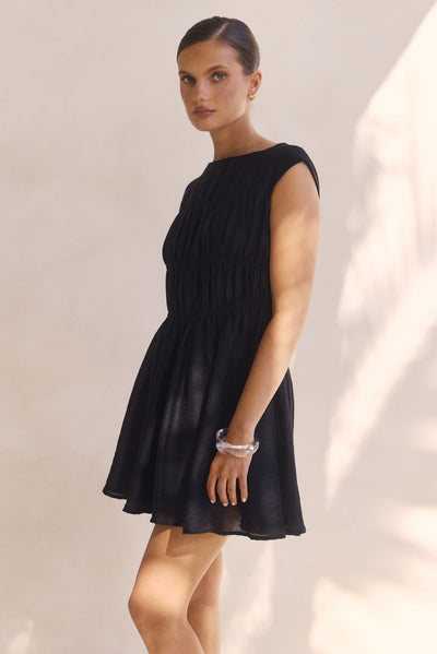 Indra Mini Dress (Black)