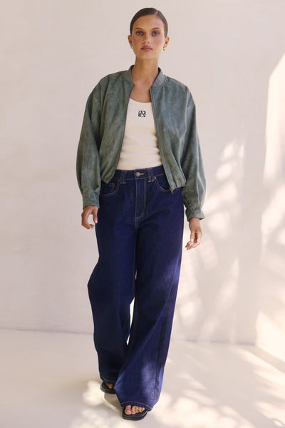 Kora Bomber Jacket (Sage)