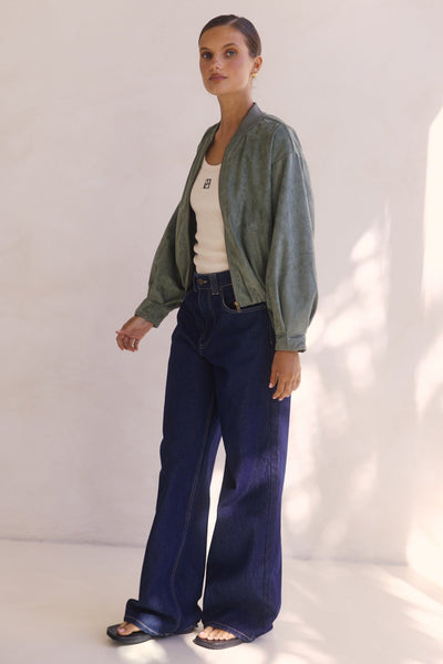 Kora Bomber Jacket (Sage)
