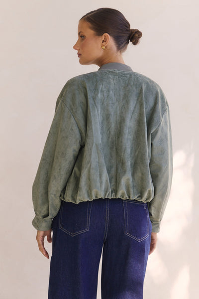 Kora Bomber Jacket (Sage)