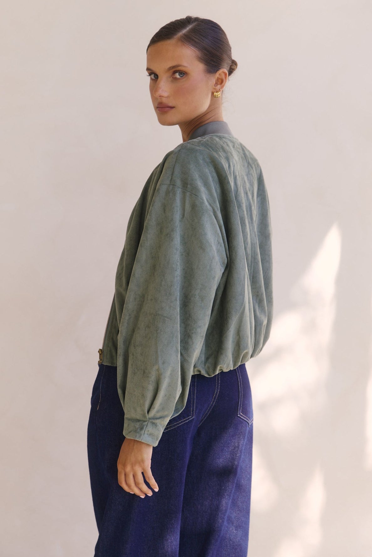 Kora Bomber Jacket (Sage)
