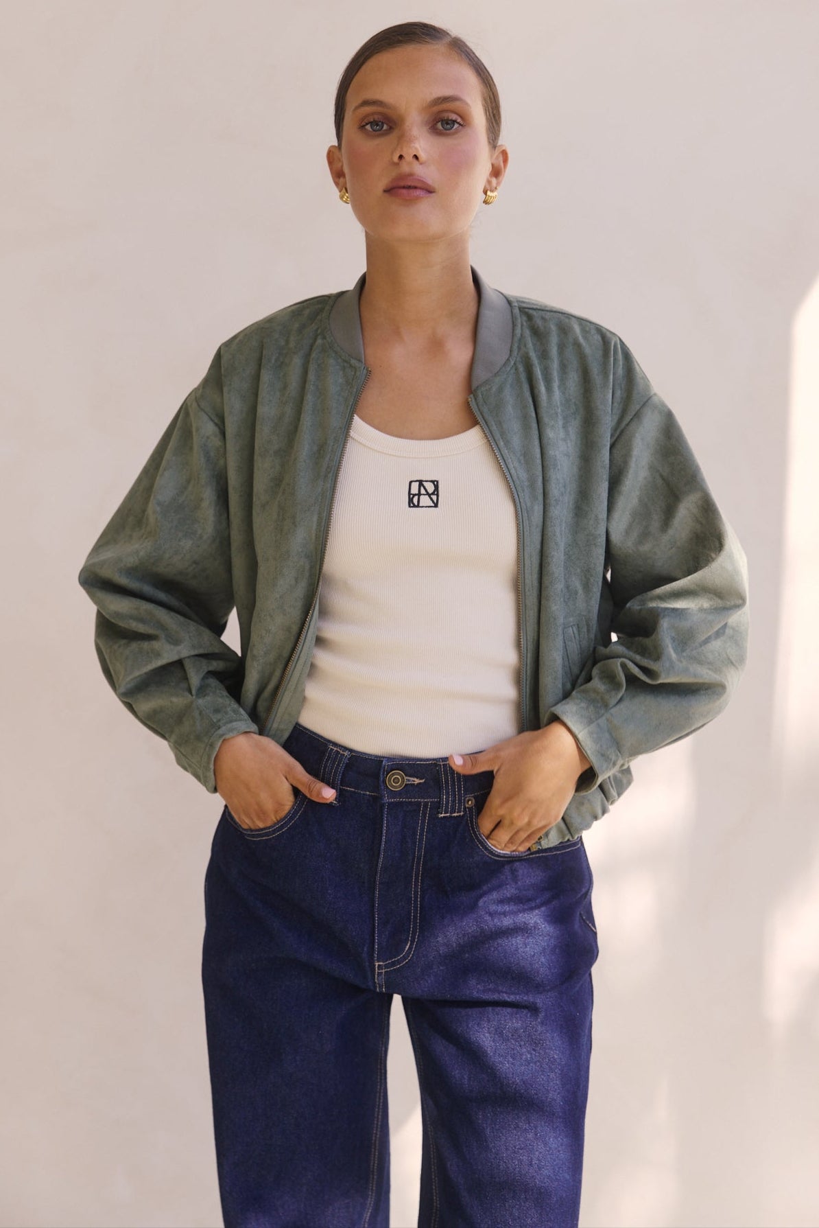 Kora Bomber Jacket (Sage)