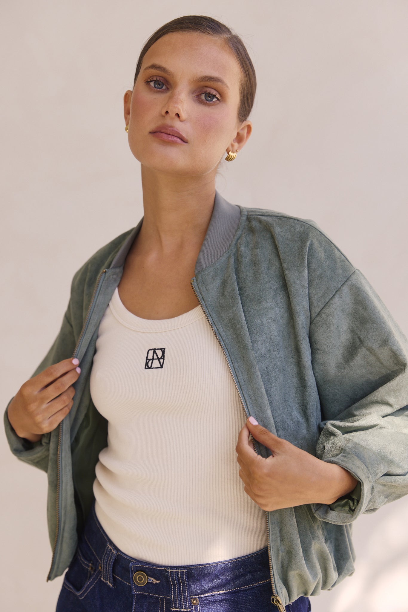 Kora Bomber Jacket (Sage)