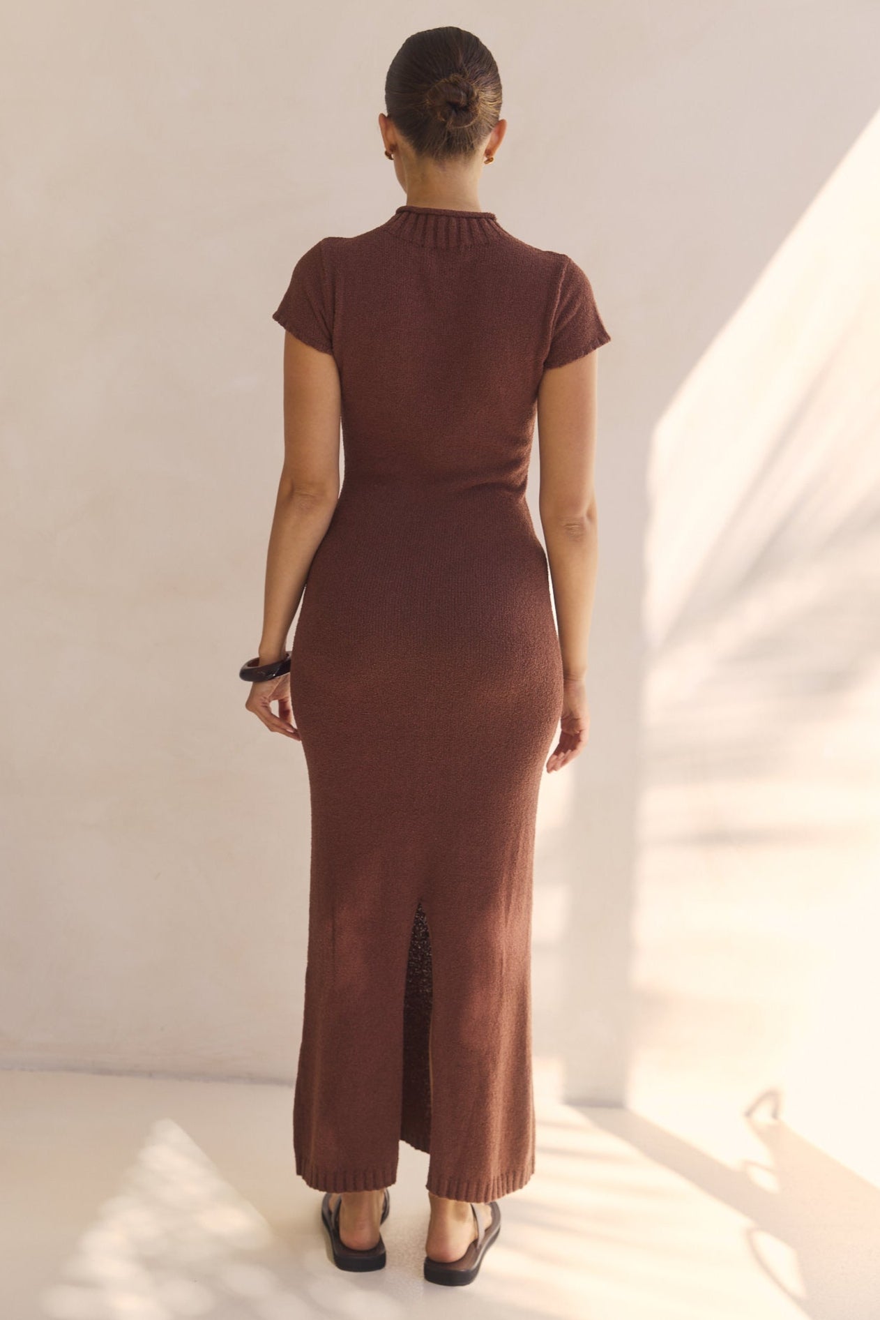 Liliana Knit Maxi Dress (Rust)
