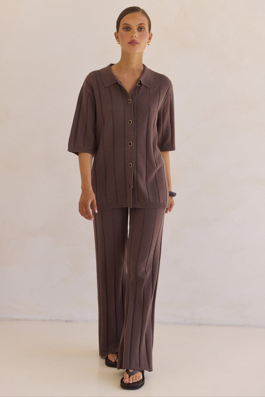 Solace Knit Pant (Chocolate)