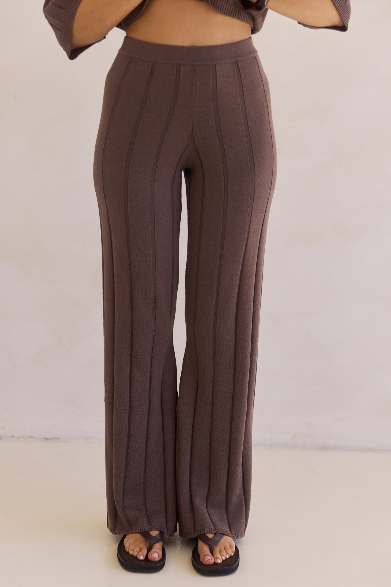 Solace Knit Pant (Chocolate)