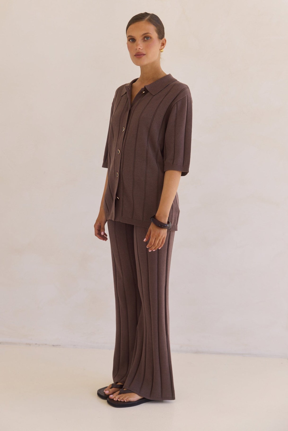 Solace Knit Top (Chocolate)