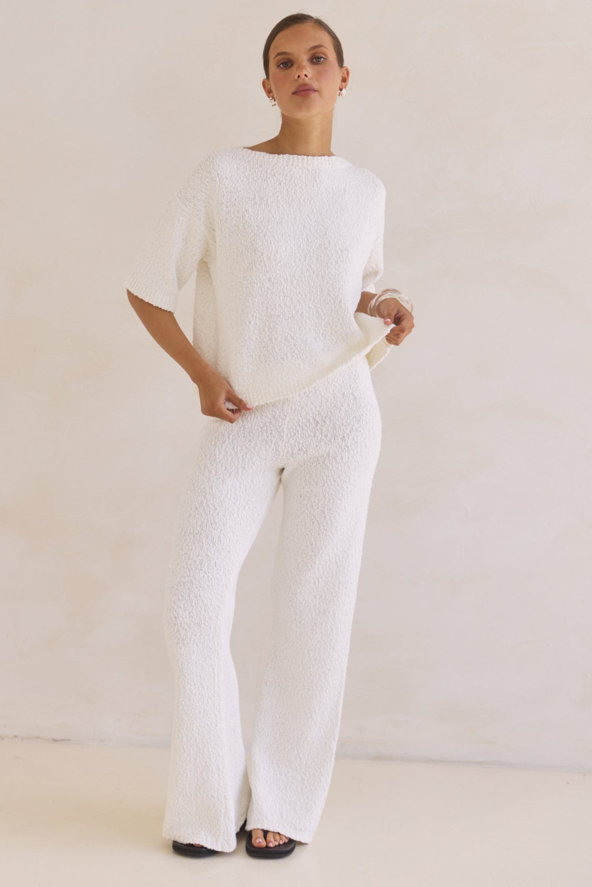 Avalon Asym Boucle Top (White)