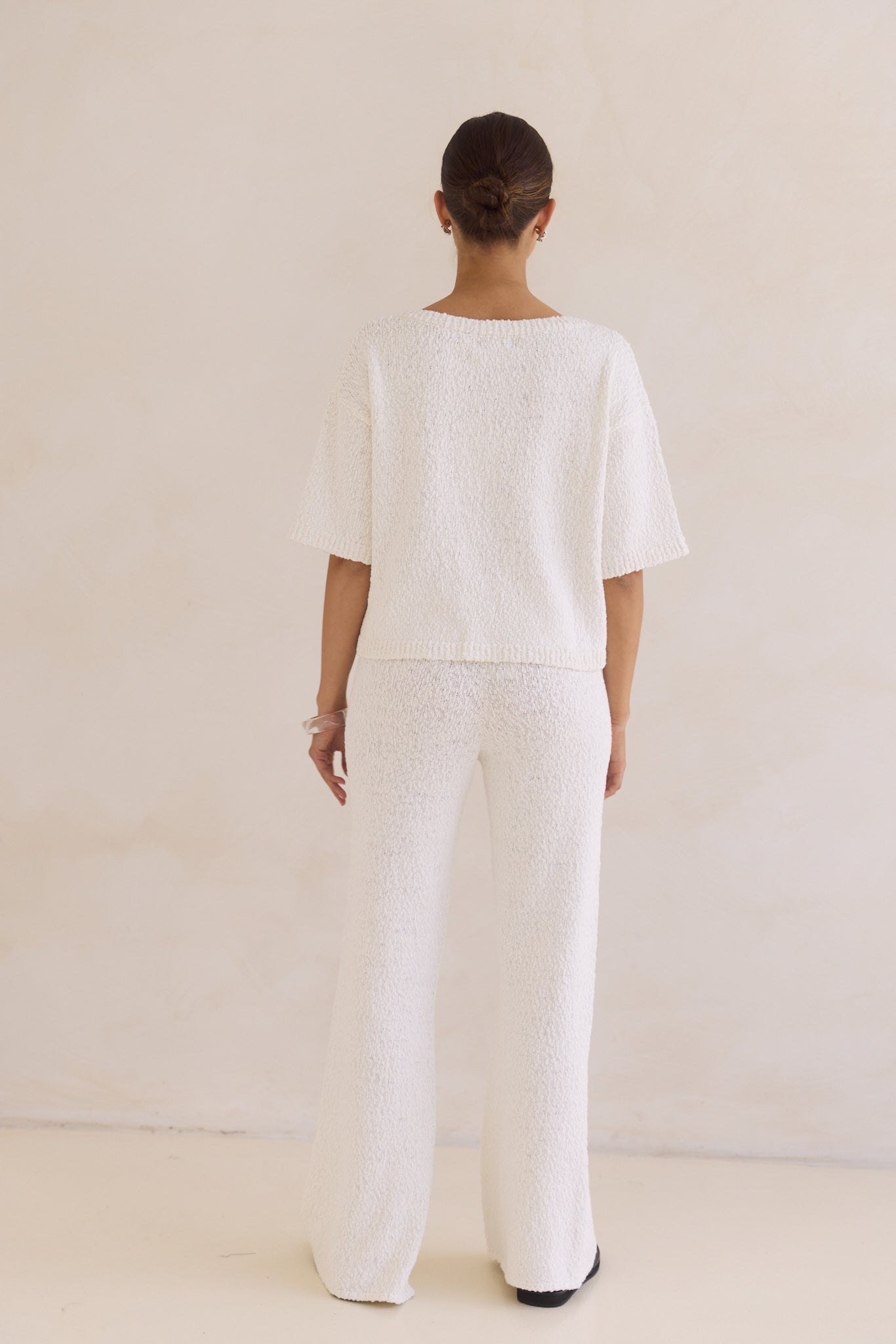 Avalon Boucle Pant (White)