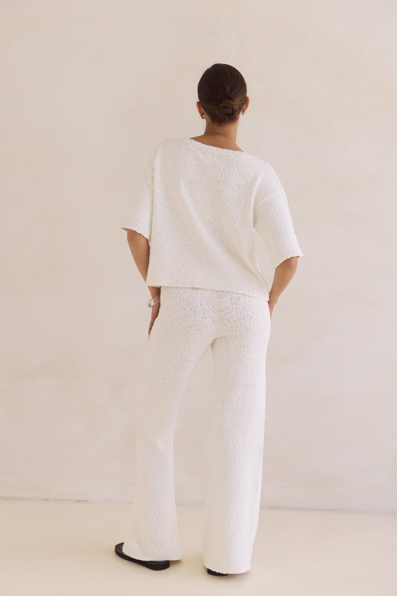 Avalon Boucle Pant (White)