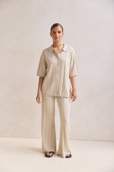 Solace Knit Top (Oat)