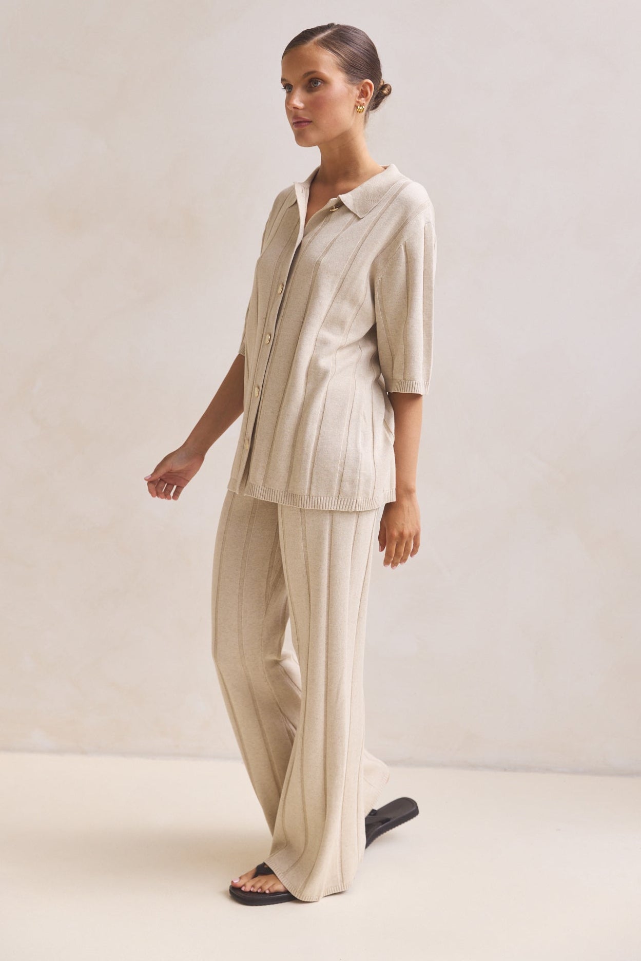 Solace Knit Top (Oat)