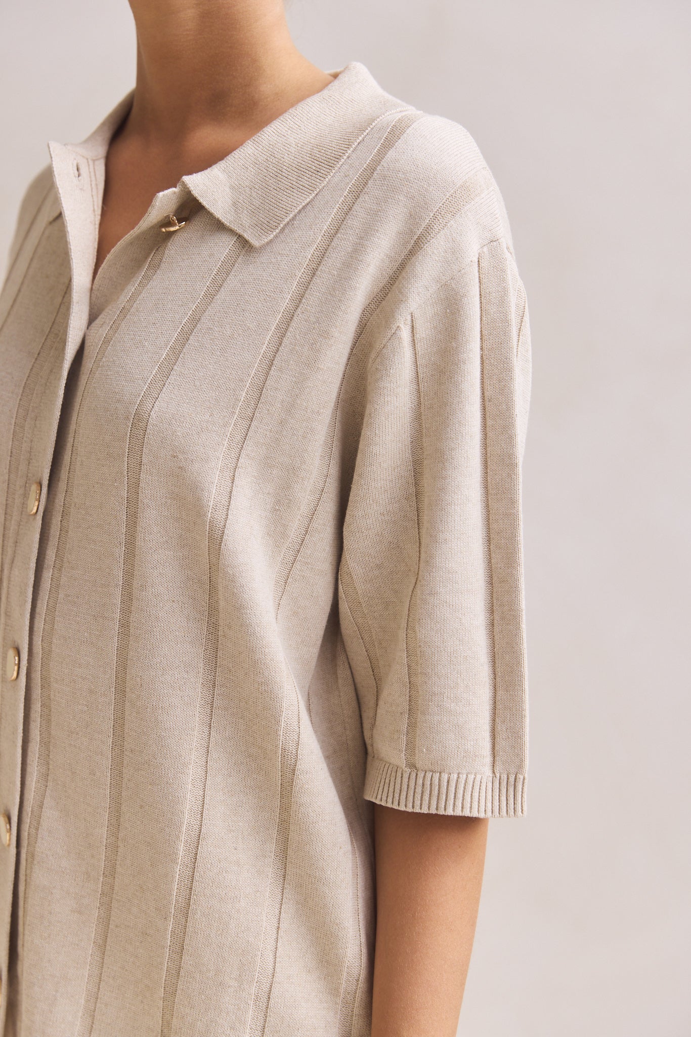 Solace Knit Top (Oat)