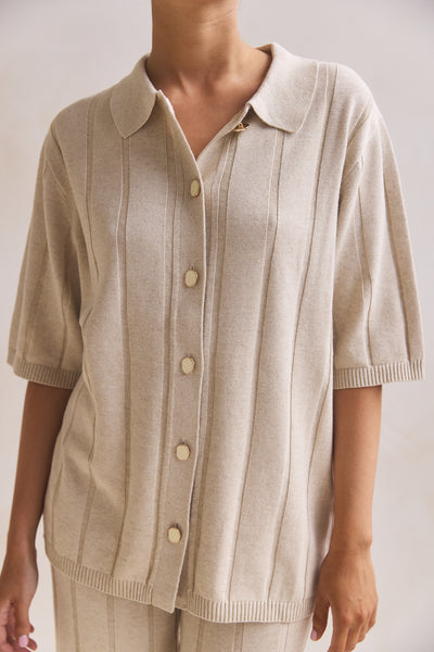 Solace Knit Top (Oat)