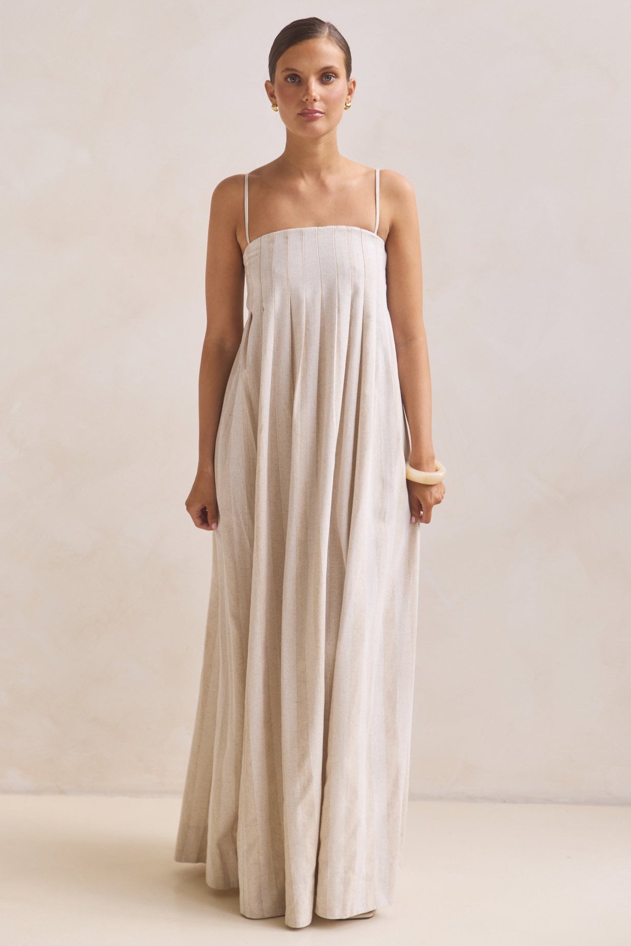 Ariana Maxi Dress (Beige)