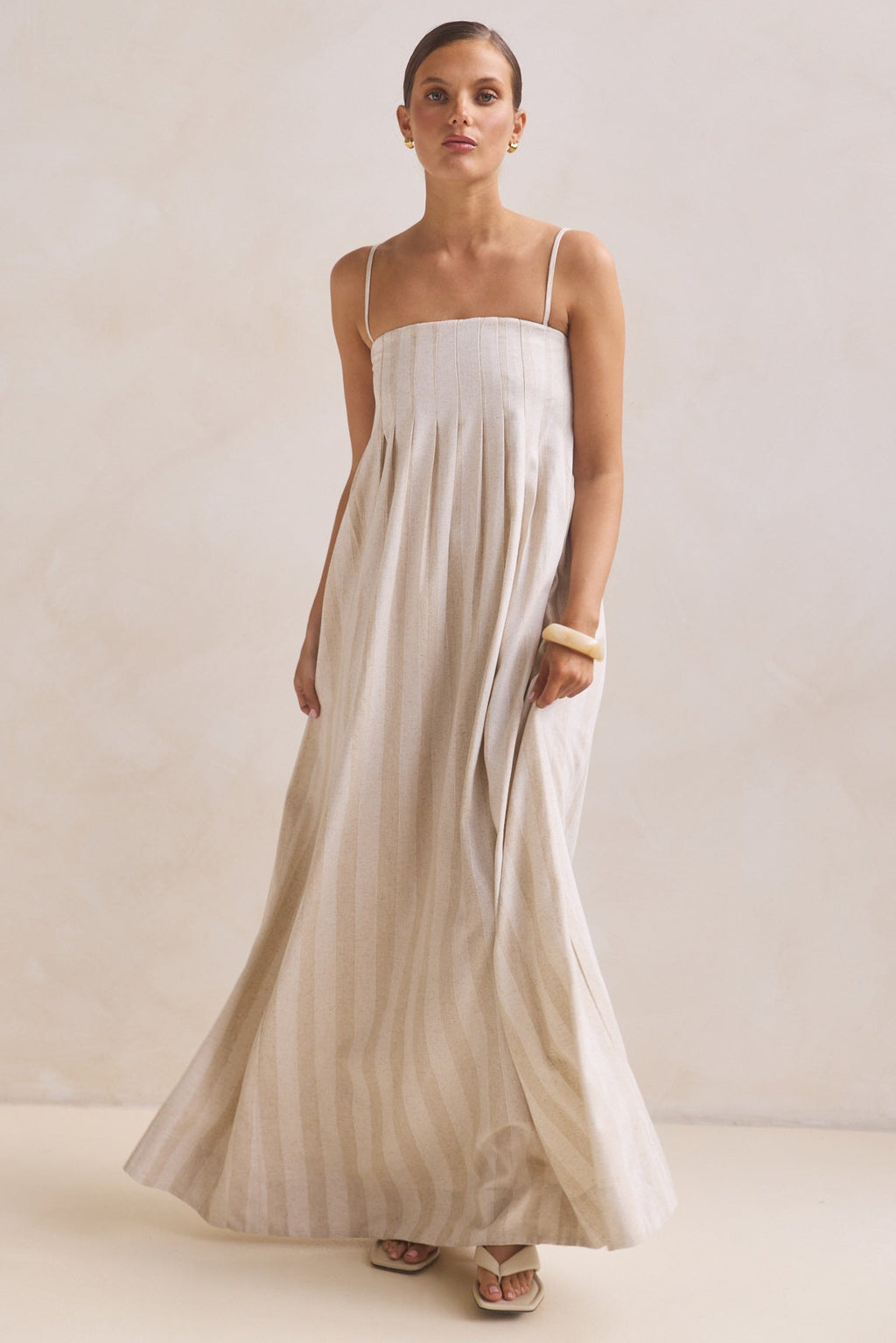 Ariana Maxi Dress (Beige)