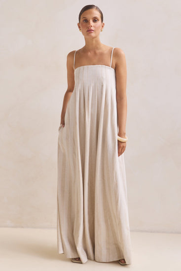 Ariana Maxi Dress (Beige)