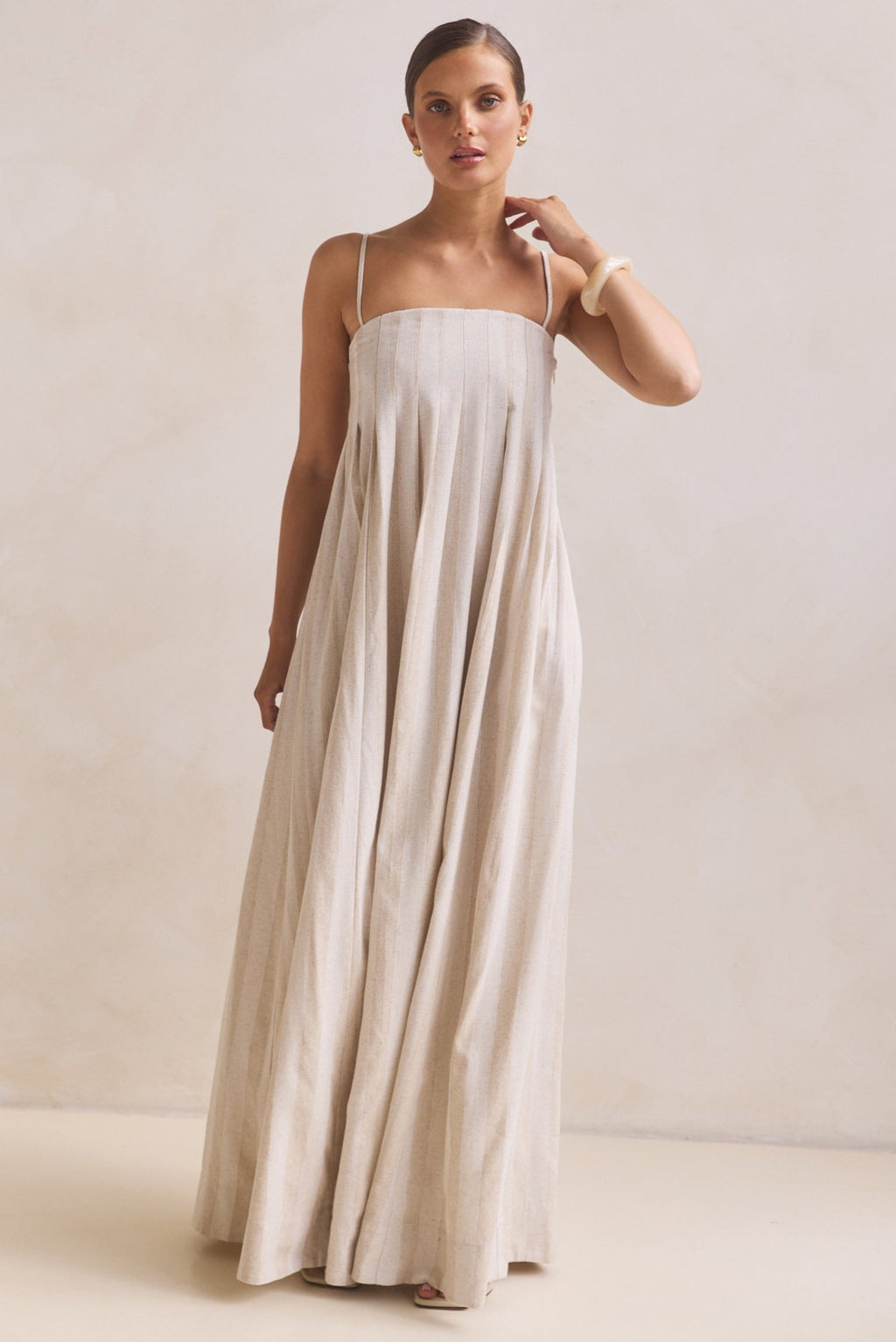 Ariana Maxi Dress (Beige)
