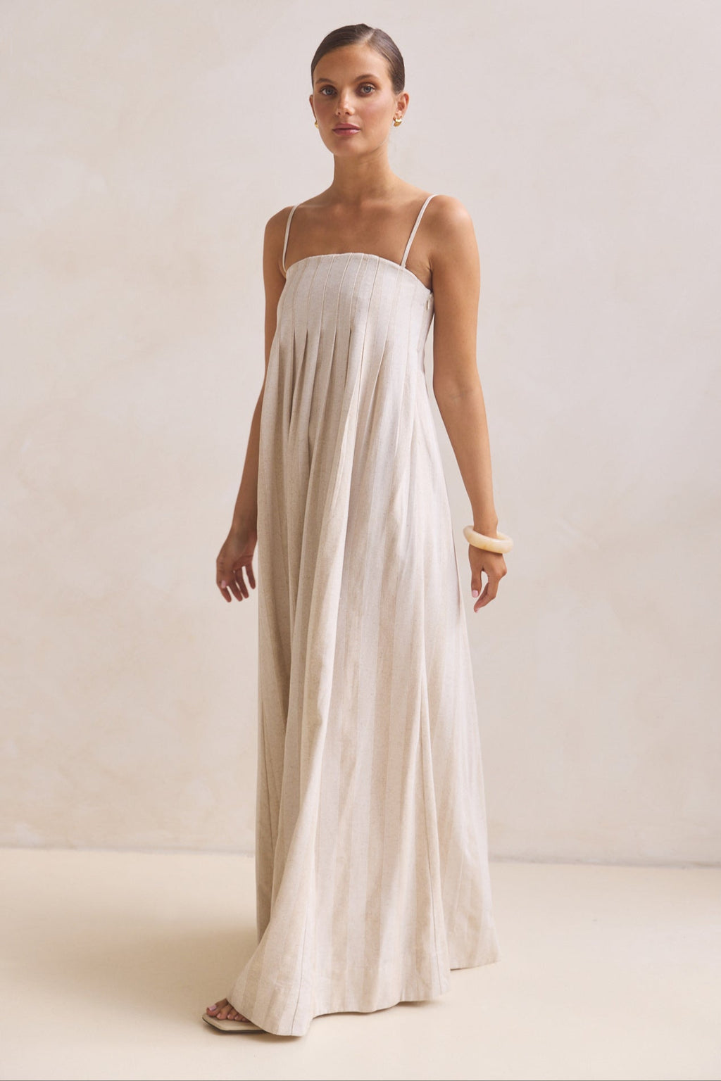 Ariana Maxi Dress (Beige)