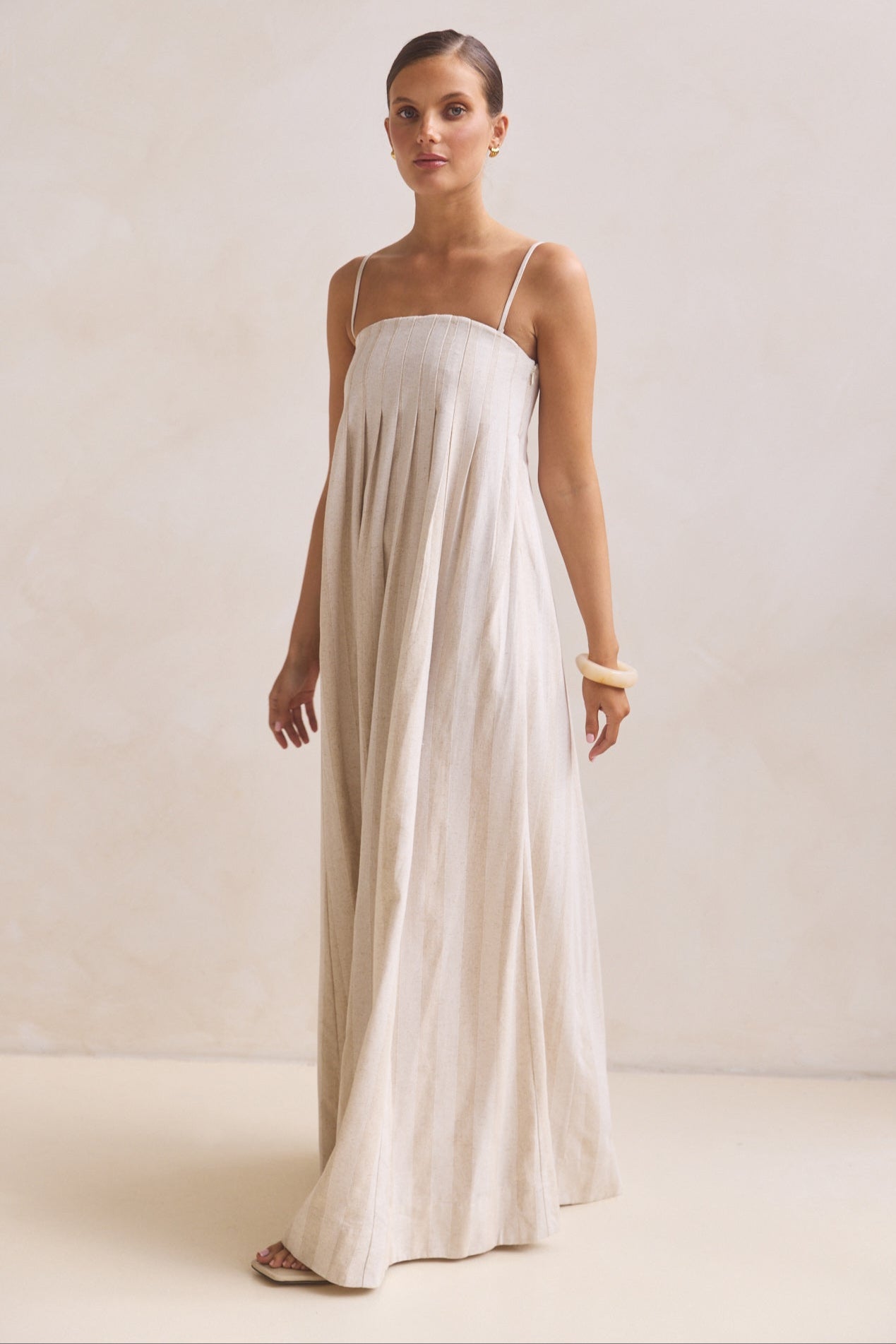 Ariana Maxi Dress (Beige)
