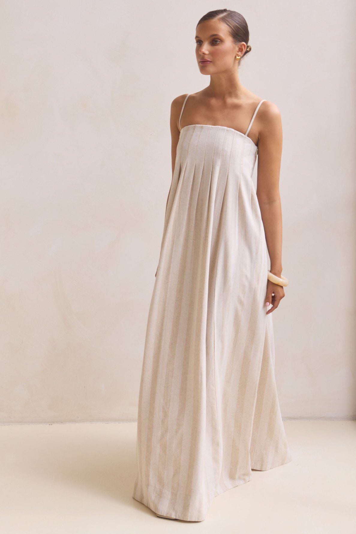 Ariana Maxi Dress (Beige)