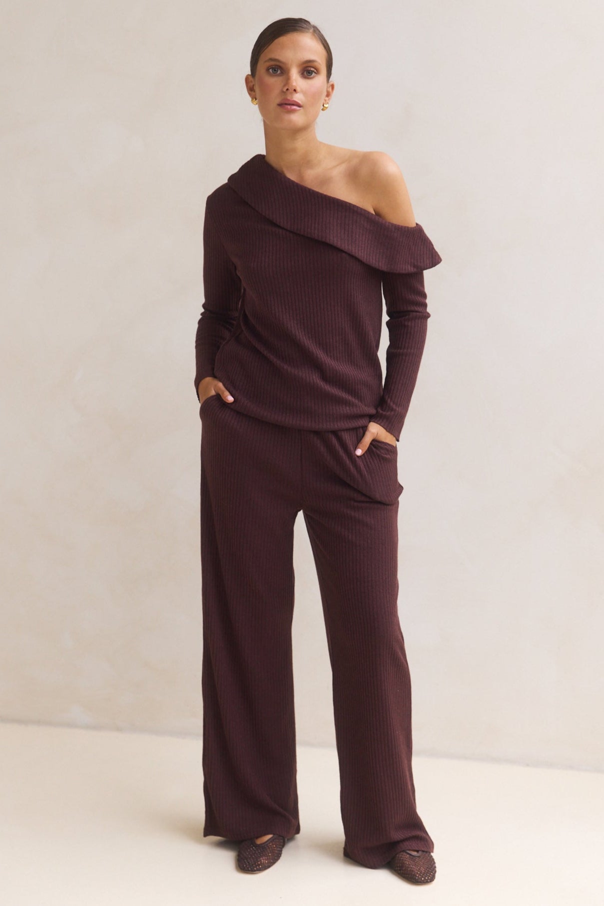 Ellie Knit Set (Chocolate)