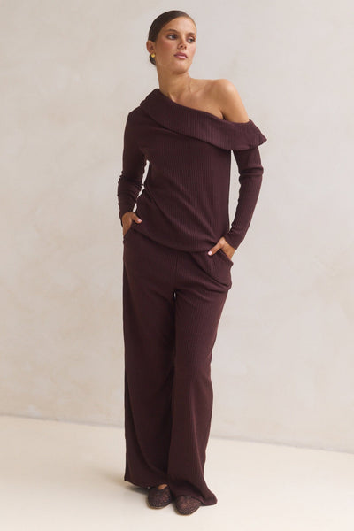Ellie Knit Set (Chocolate)