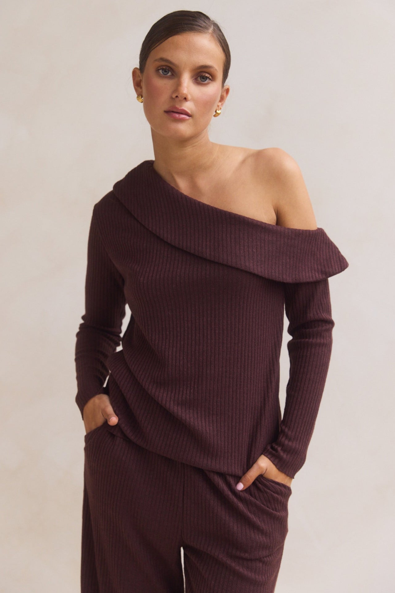 Ellie Knit Set (Chocolate)