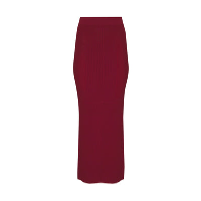 Porta Knit Skirt (Wine)