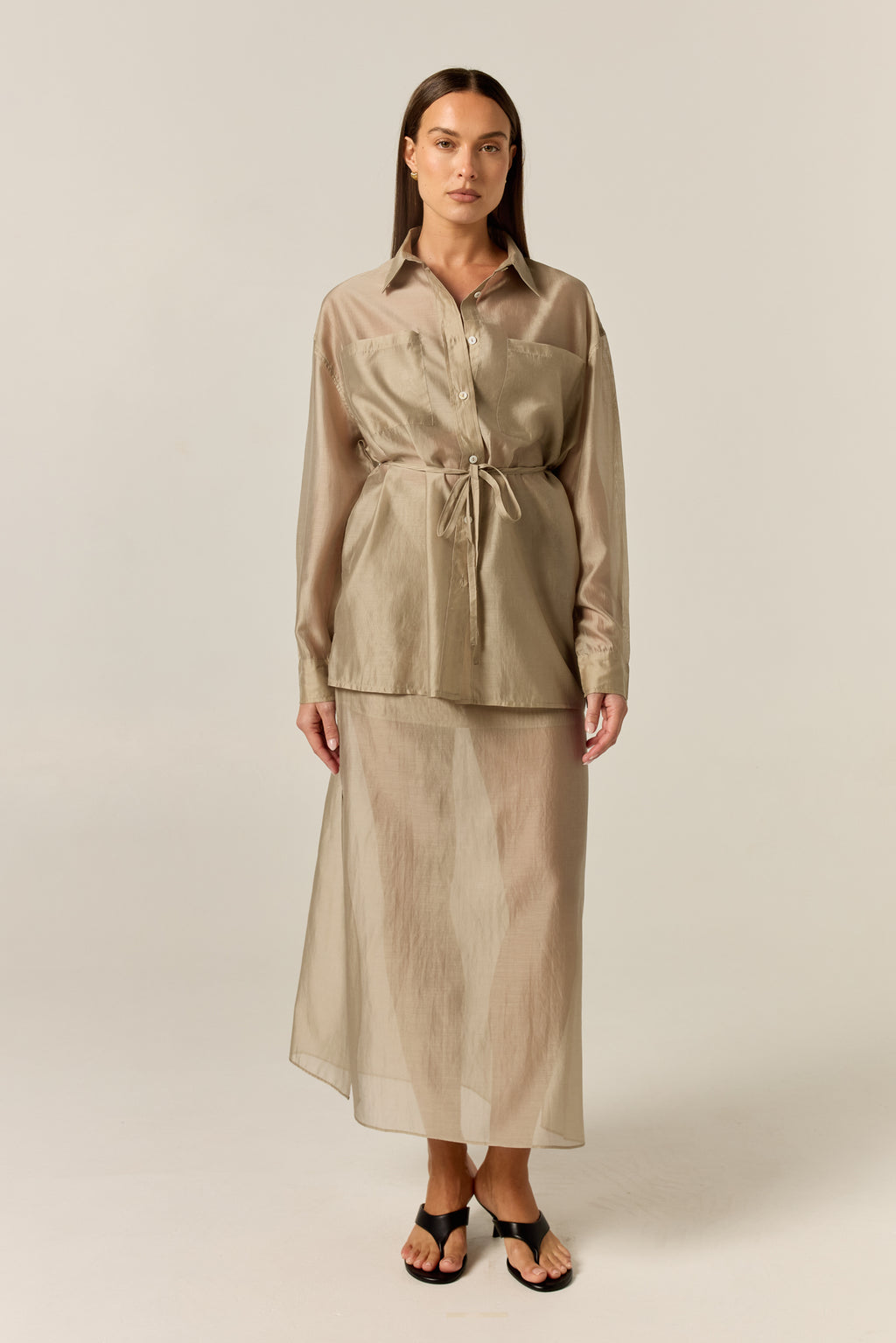 Wynn Midi Skirt (Olive)