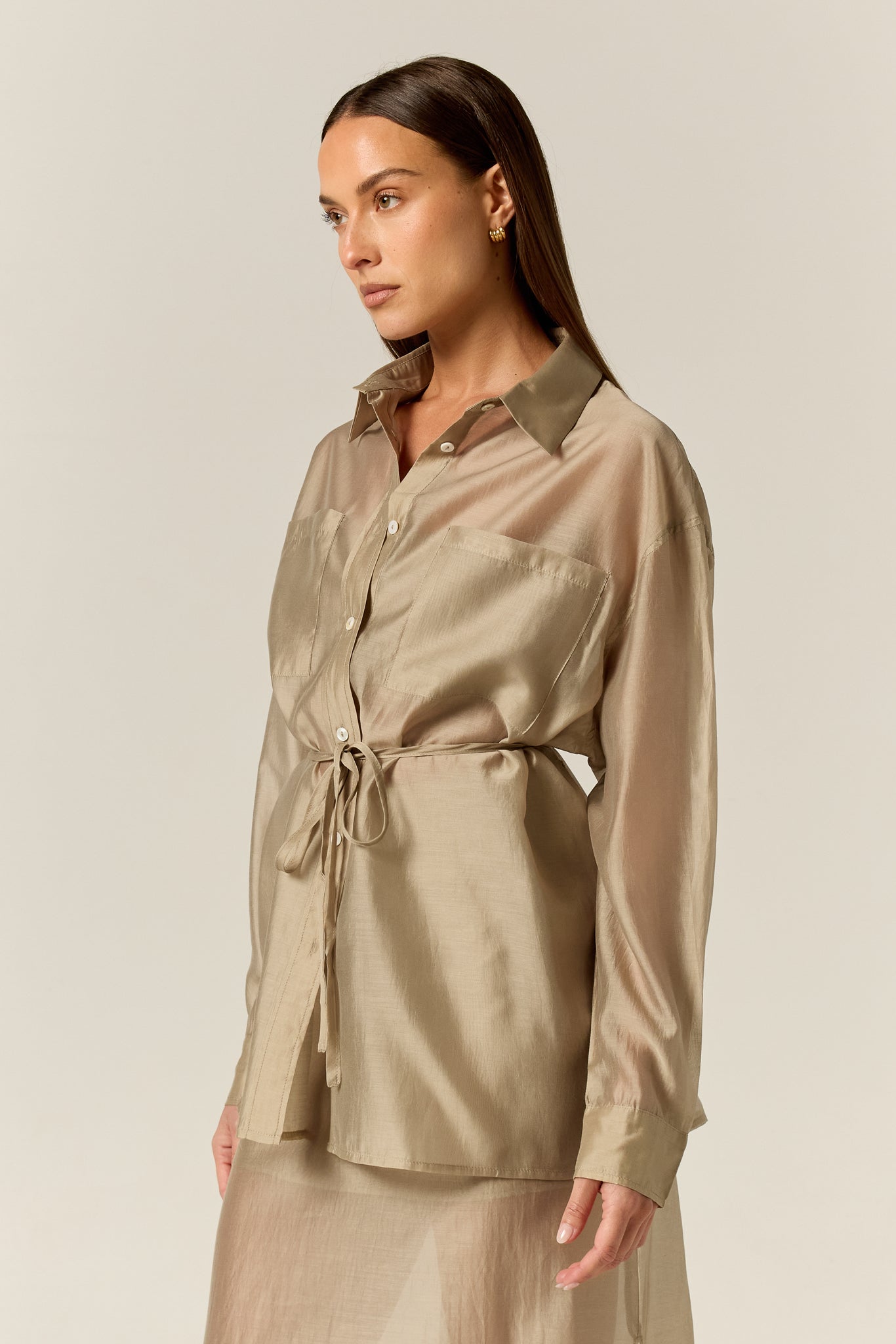 Wynn Sheer Shirt (Olive)