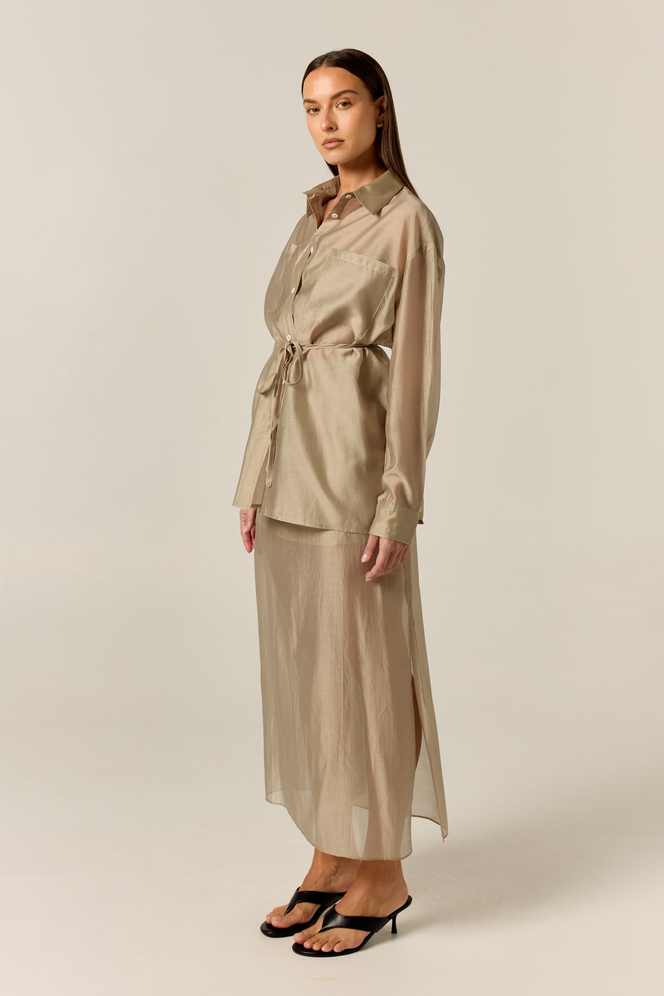 Wynn Sheer Shirt (Olive)