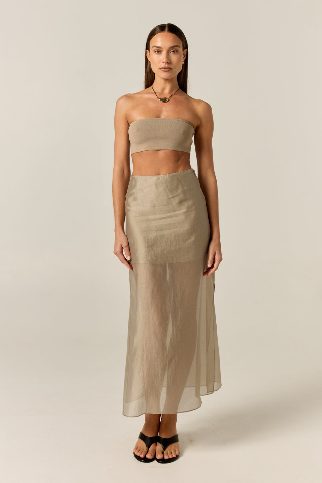 Wynn Midi Skirt (Olive)