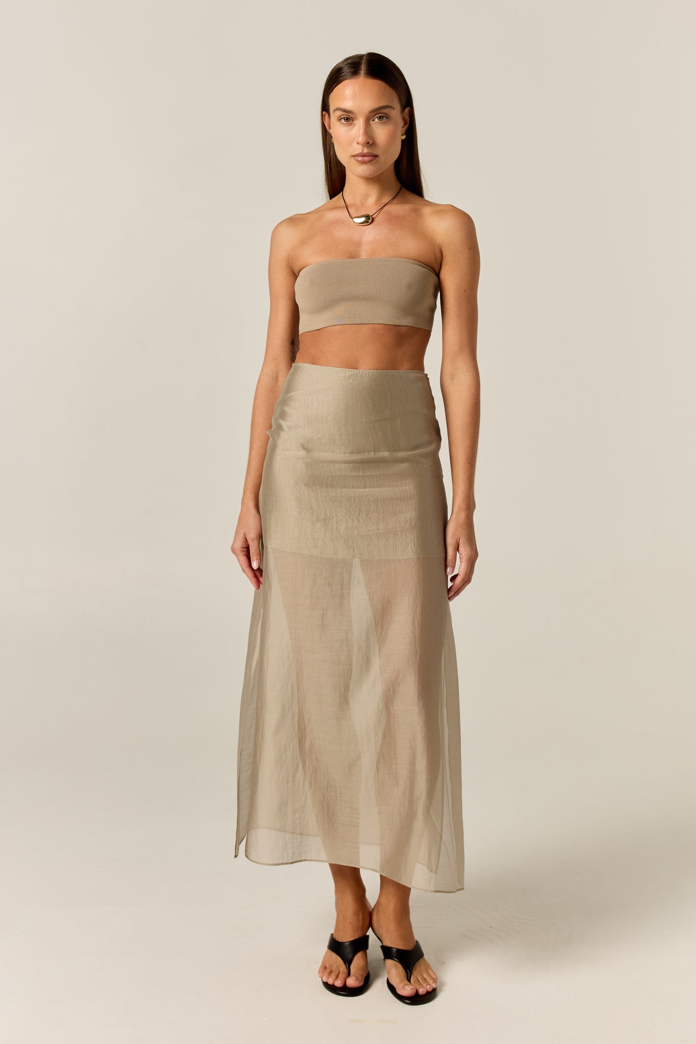 Wynn Midi Skirt (Olive)