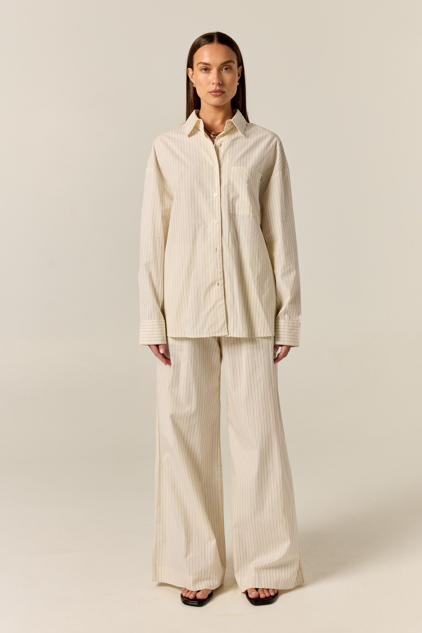 Ellis Pant (Butter Pinstripe)