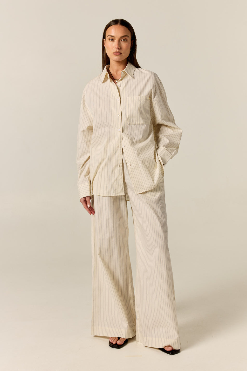 Ellis Pant (Butter Pinstripe)