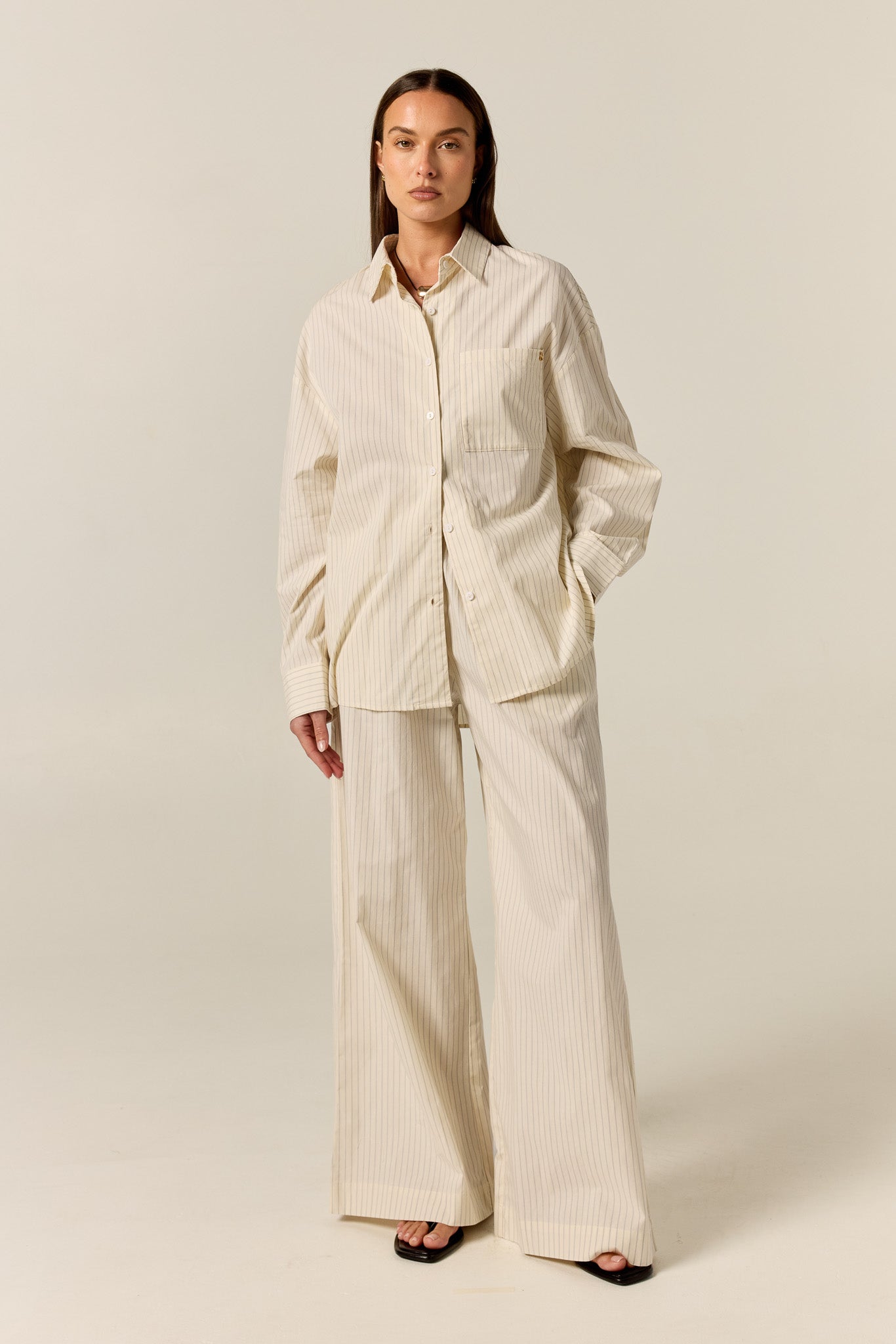 Ellis Pant (Butter Pinstripe)
