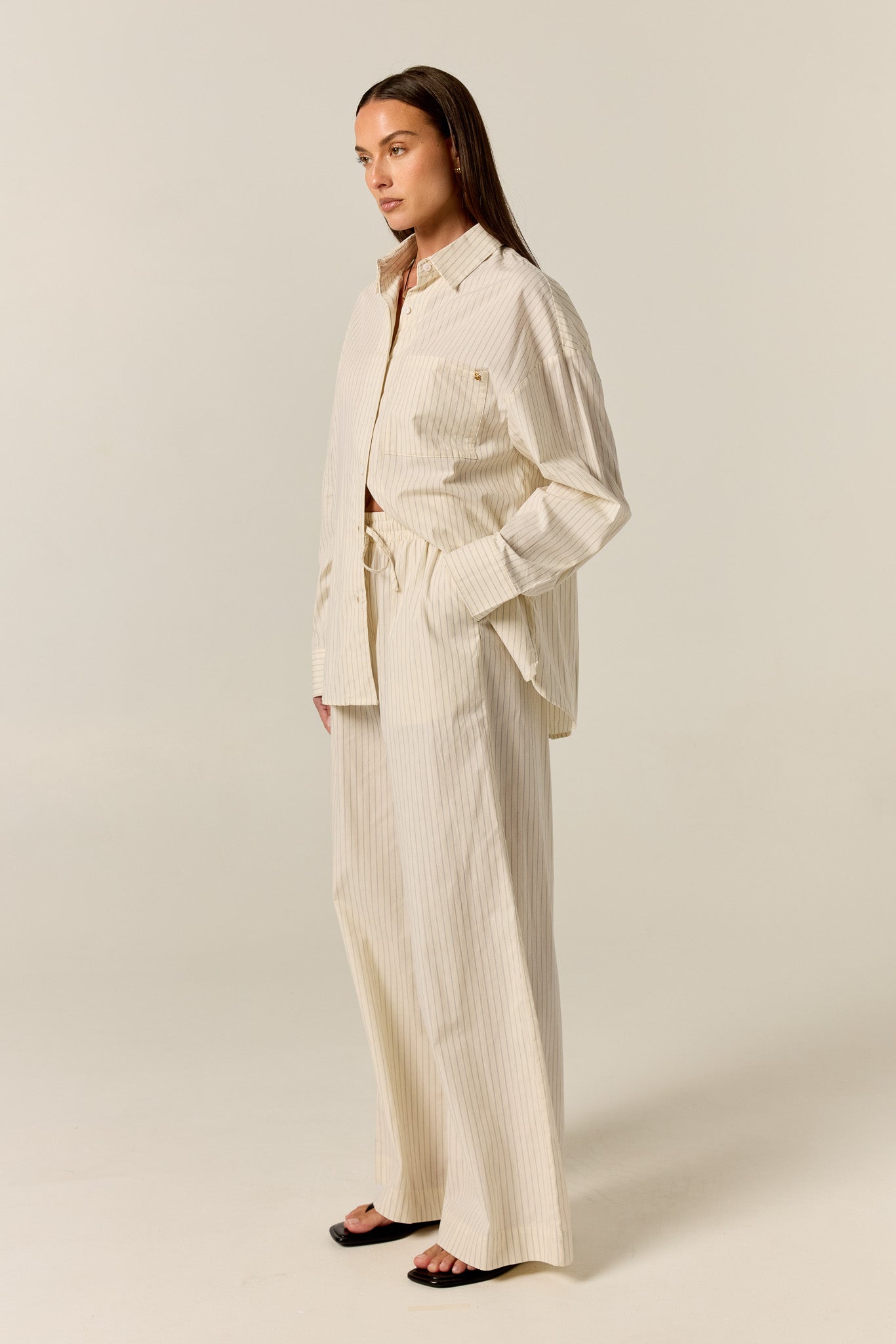 Ellis Pant (Butter Pinstripe)