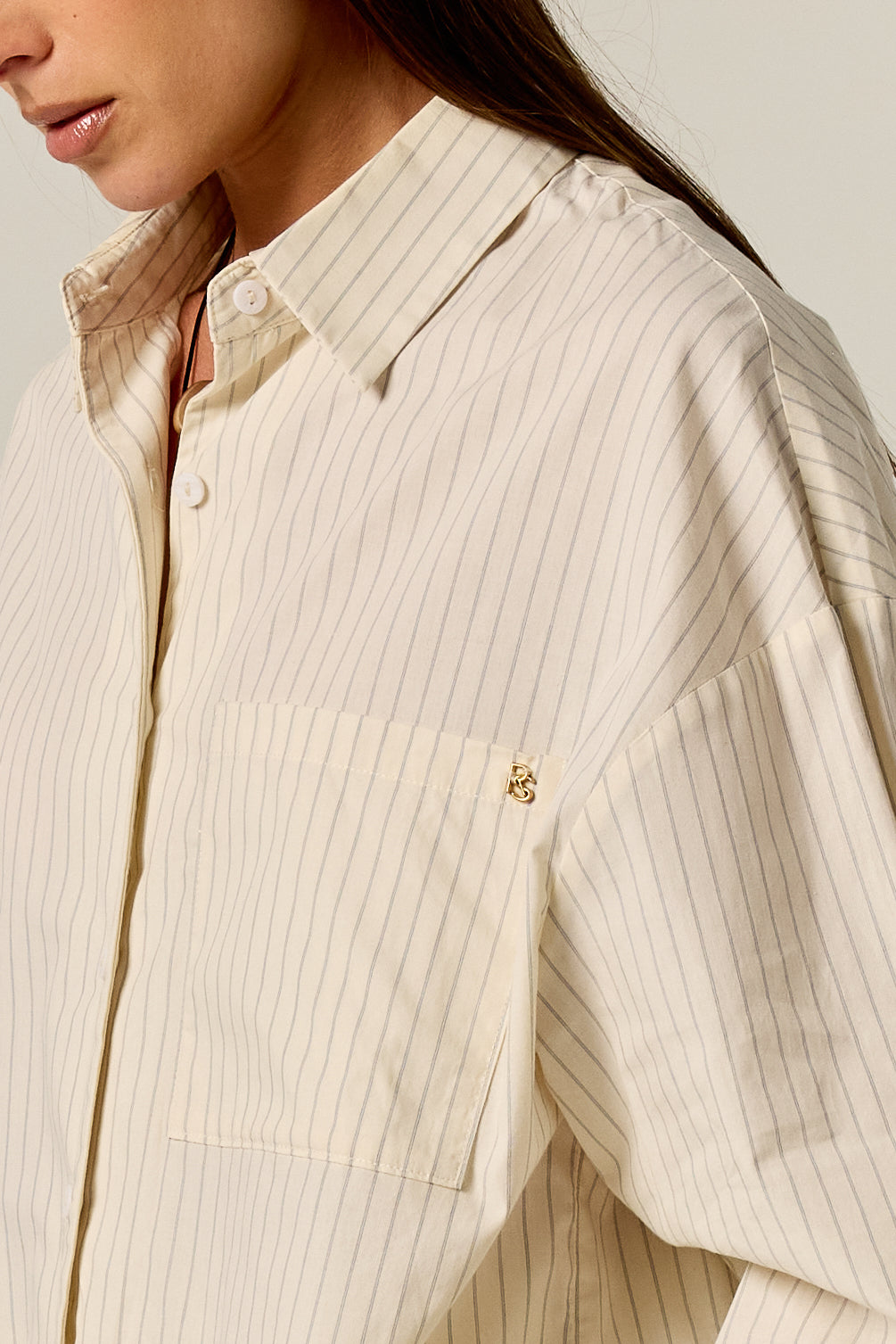 Ellis Shirt (Butter Pinstripe)