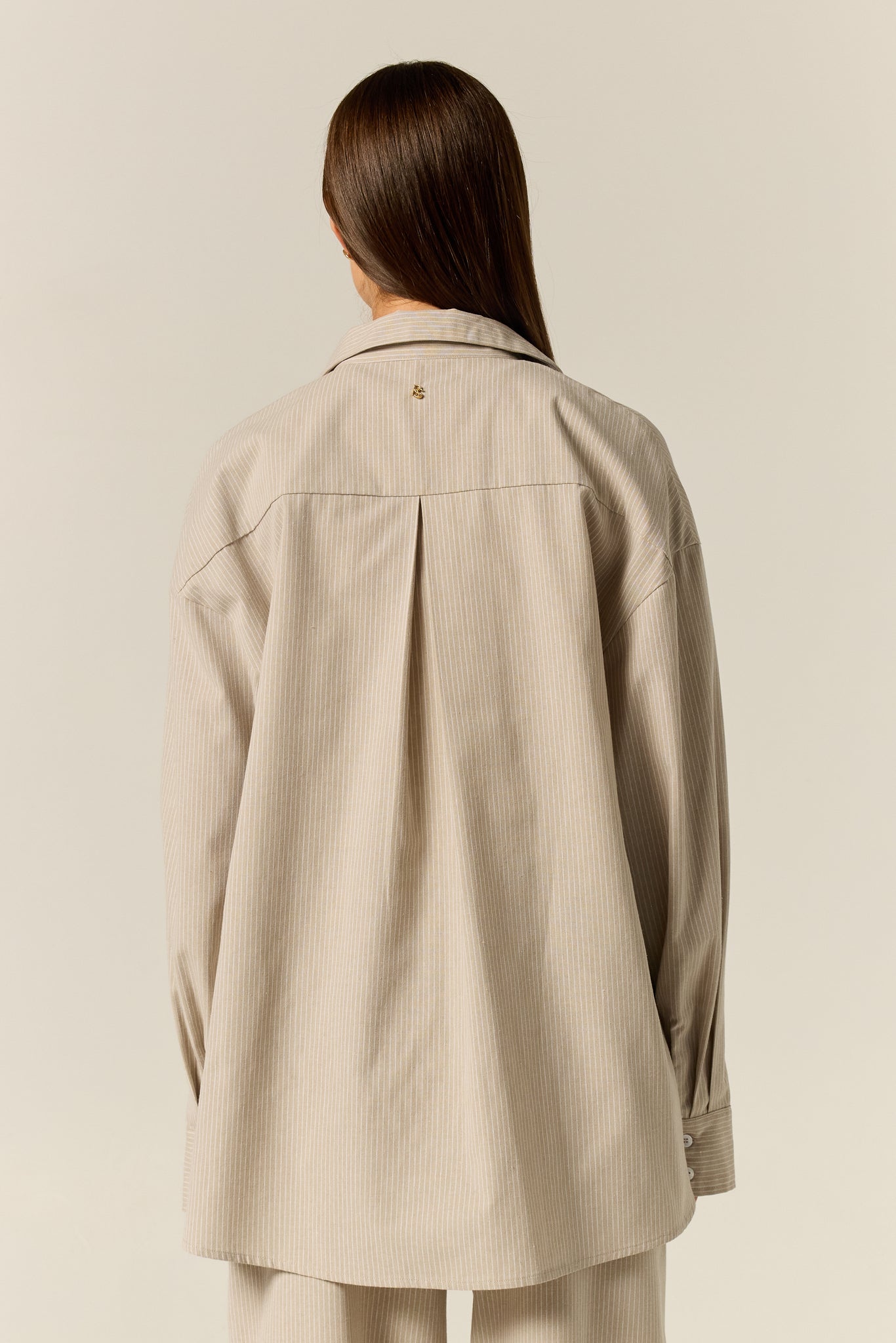 Miller Shirt (Sand Pinstripe)