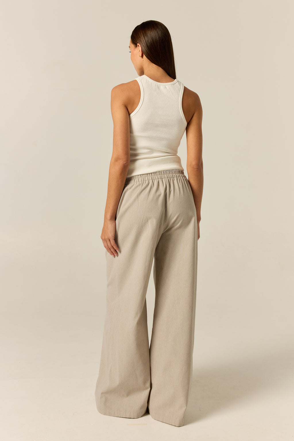 Miller Pant (Sand Pinstripe)