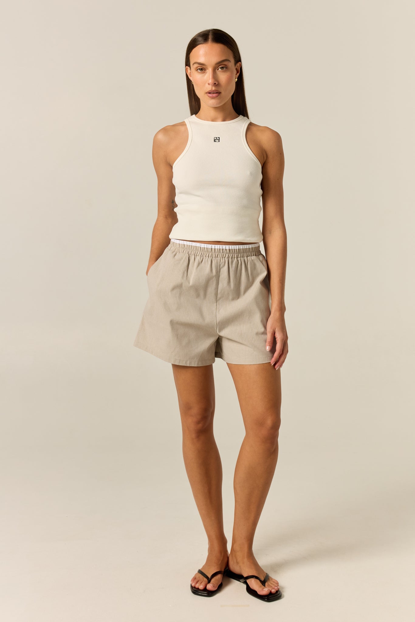 Miller Short (Sand Pinstripe)
