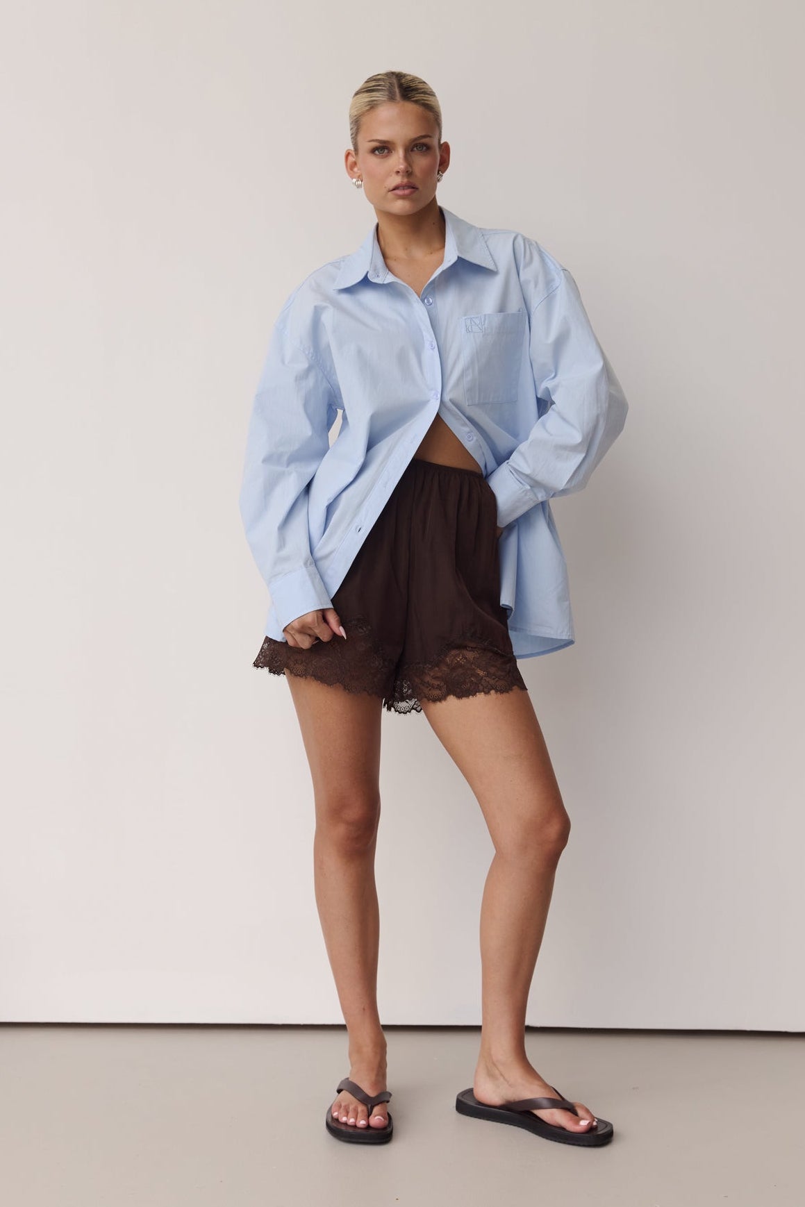 Odette Signature Shirt (Powder Blue)