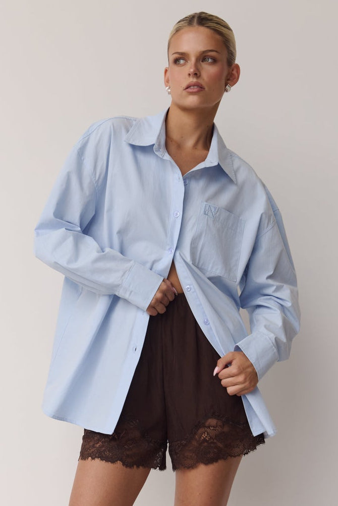 Odette Signature Shirt (Powder Blue)