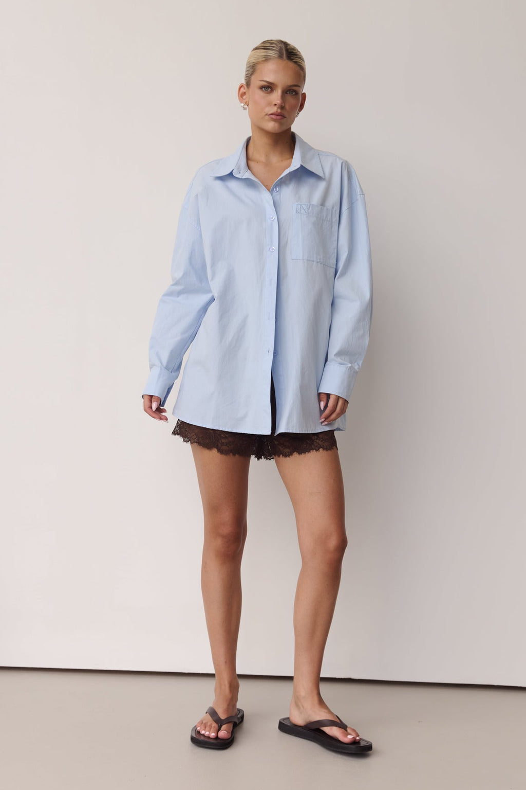 Odette Signature Shirt (Powder Blue)
