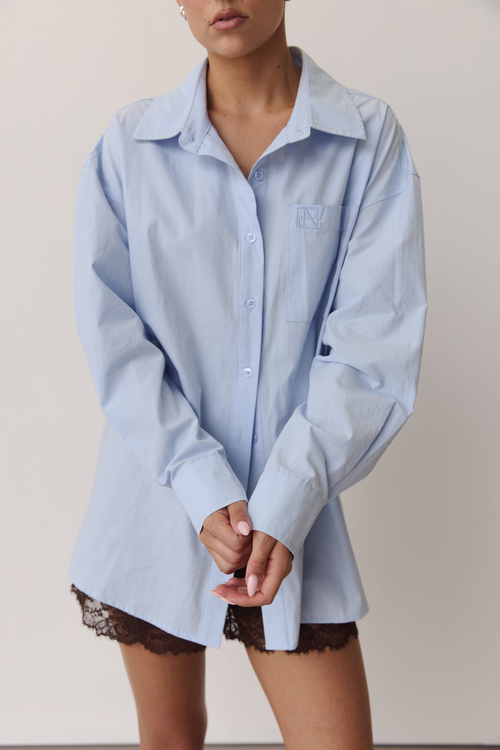 Odette Signature Shirt (Powder Blue)